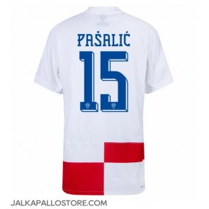 Kroatia Mario Pasalic #15 Kotipaita EM-Kisat 2024 Lyhythihainen